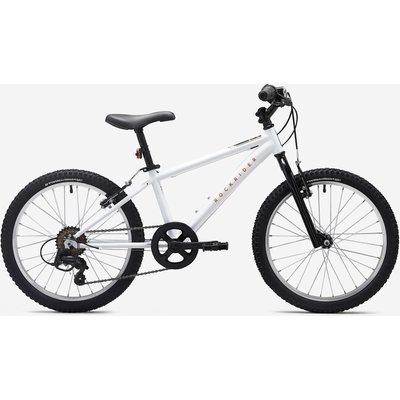 Kinderfahrrad 20 Zoll Rockrider Explore 120 weiss/orange