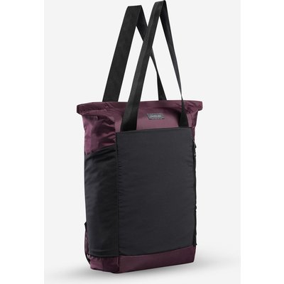 2-in-1 Rucksack/Tasche kompakt Trekking - Travel 15 l violett