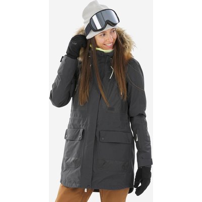 Skijacke Snowboardjacke Damen warm abriebfest - SNB 500 dunkelgrau