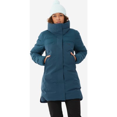 Skijacke Damen sehr warm lang - 500 petrolblau