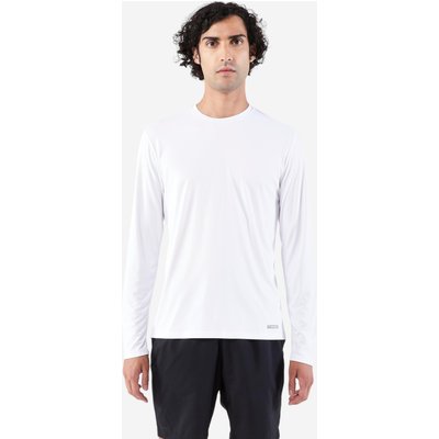 Laufshirt langarm Herren UV Schutz - Dry 500 UV weiss
