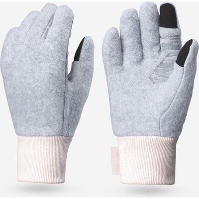 Handschuhe Kinder 6–14 Jahre Fleece Wandern - Hike500 grau