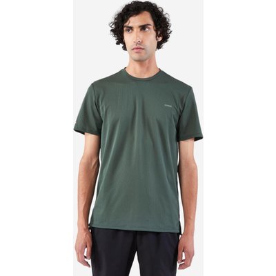 Laufshirt kurzarm Herren atmungsaktiv - Run 500 Dry dunkelgrün