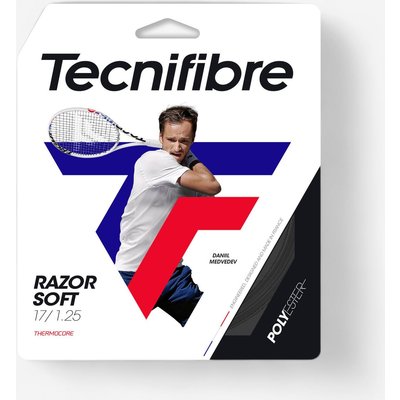 Tecnifibre Monofaser Tennisbesaitung 1,25 mm - Razor Soft schwarz
