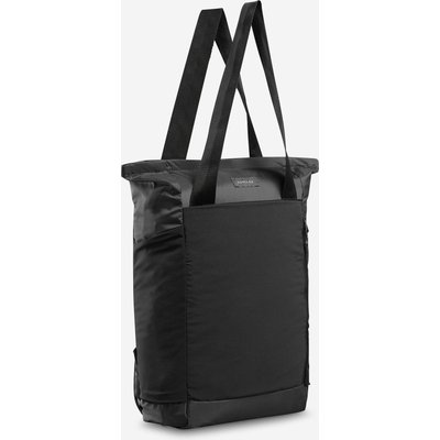 2-in-1 Rucksack/Tasche kompakt Trekking - Travel 15 l schwarz