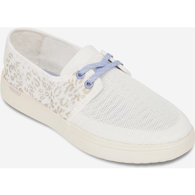 Strandschuhe Damen Areeta Leopard weiß