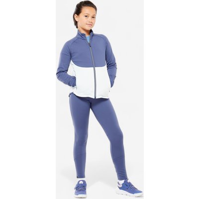Trainingsanzug Kinder atmungsaktiv - blau/hellgrün