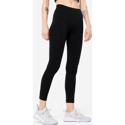 7/8 Leggings Damen Baumwolle - schwarz