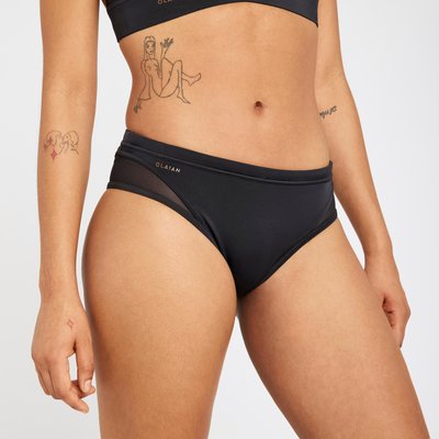 Bikini-Hose Damen Taillenkordelzug Savana schwarz