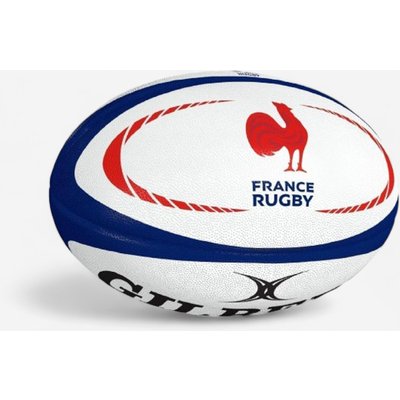 Rugbyball Gilbert Replica Frankreich Grösse 5 weiss/blau/rot