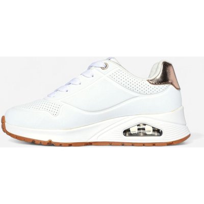 Sneaker Mädchen Schnürsenkel - Uno weiss/gold