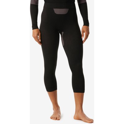 Skiunterwäsche Skiunterziehhose Damen Seamless - BL500 Soft schwarz/rosa