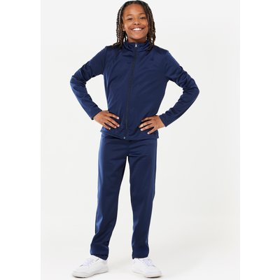 Trainingsanzug Kinder Synthetik atmungsaktiv - Gym'y marineblau