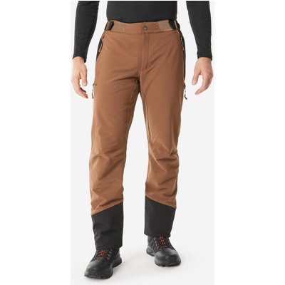 Wanderhose Herren warm wasserabweisend belüftet Winterwandern - SH500 braun