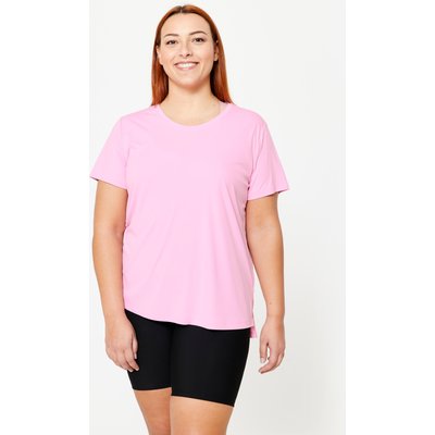T-Shirt Damen Fitness grosse Grössen - 120 L rosa