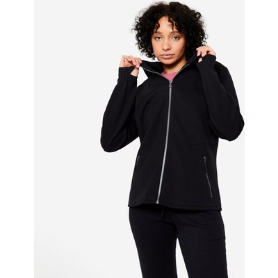 Kapuzenjacke Damen - schwarz