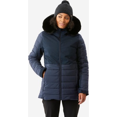 Skijacke Snowboardjacke Damen warm mittellang - 100 marineblau