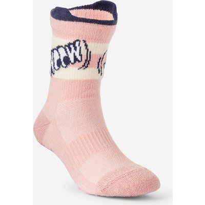 Turnsocken Kinder 600 rutschfest atmungsaktiv - rosa mit Mustern