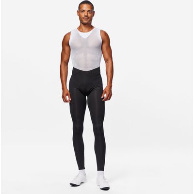 Rennradhose Herren lang Zwischensaison "RC100" schwarz