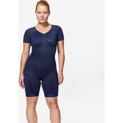 Triathlonanzug kurzarm Triathlon SD Damen dunkelblau