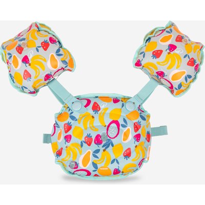 Schwimmflügel Gurt Kinder wandelbar 15–30 kg - Tiswim Print Allnuts/blau