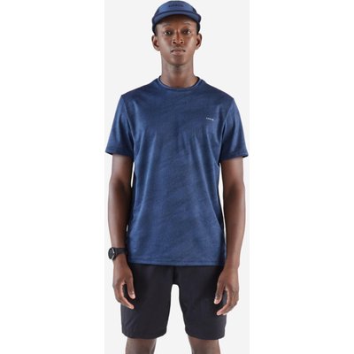 Laufshirt kurzarm Herren atmungsaktiv - Run 500 blau/schwarz