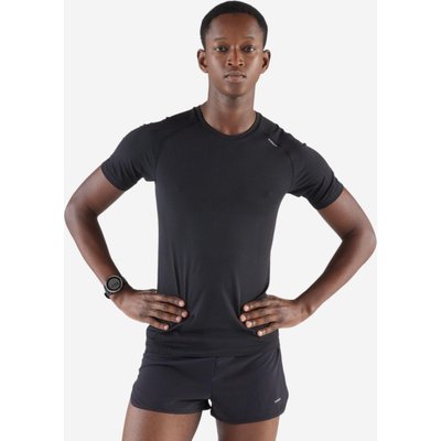 Laufshirt kurzarm nahtlos - 500 Komfort Slim schwarz