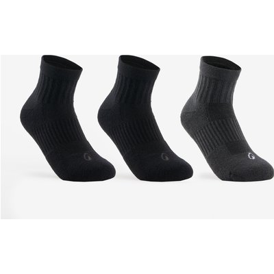Kinder Tennissocken High 3er Pack - RS500 schwarz/grau