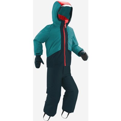 Skikombination 3-in-1 Jacke/Hose/Fäustlinge Kinder 3–6 Jahre - 500 grün