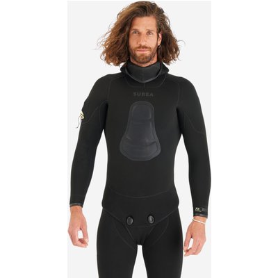 Neoprenjacke Tauchen Herren Glattneopren SPF 900 7 mm schwarz