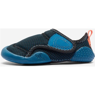 Turnschuhe Babys/Kleinkinder Klett rutschfest atmungsaktiv - blau/schwarz