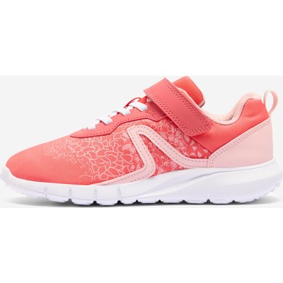 Fitnessschuhe Sneaker Kinder Klettverschluss leicht - Soft 140 koralle
