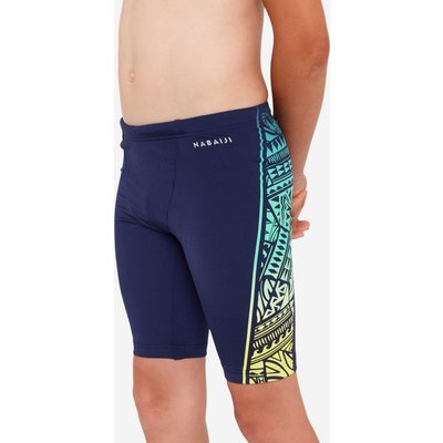 Badehose Jammer Jungen - Fitib Fatu schwarz/gelb
