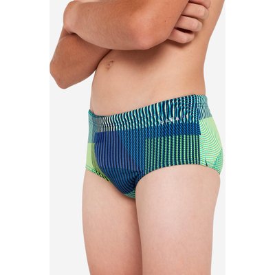 Badehose Trunk Jungen - Side blau/grün