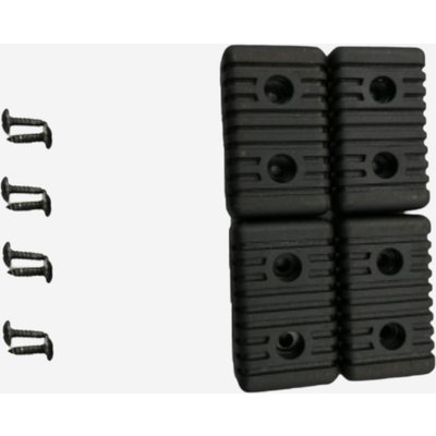 Kappe hinterer Standfuß 4er-Set - Ersatzteil für Bench Press Fold