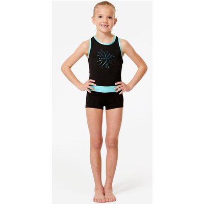 Kombishorts Kunstturnen Mädchen blau