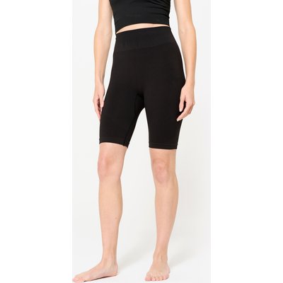 Radlerhose dynamisches Yoga Damen - schwarz