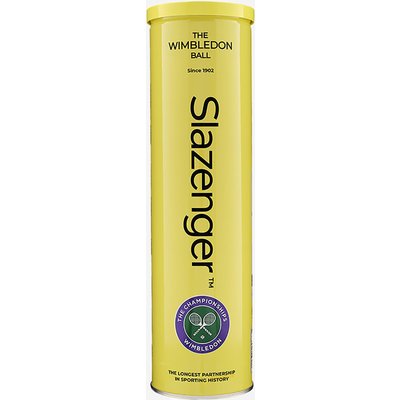 Tennisbälle - Slazenger Wimbledon All Court 4er Dose gelb