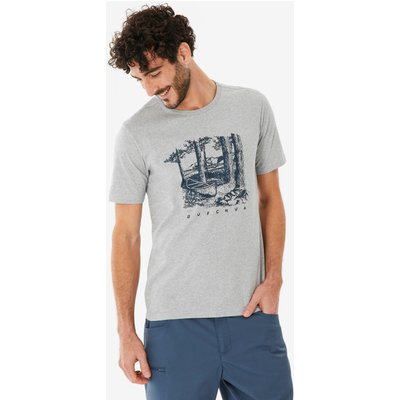 Wandershirt Herren kurzarm - NH100 grau