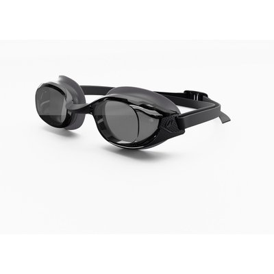 Schwimmbrille getönt Anti-Beschlag-Schutz Einheitsgröße - BFit schwarz