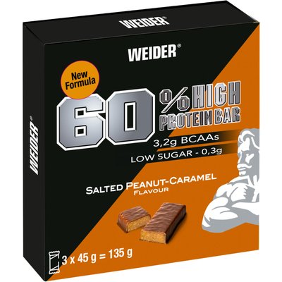 Weider Proteinriegel 60 % Karamell Erdnussbutter 3 x 45g