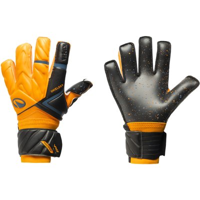 Kinder Torwarthandschuhe mit Schutzpolster - Match Viralto orange/schwarz