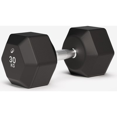 Hantel Hex Dumbbell Crosstraining Krafttraining 30 kg - schwarz