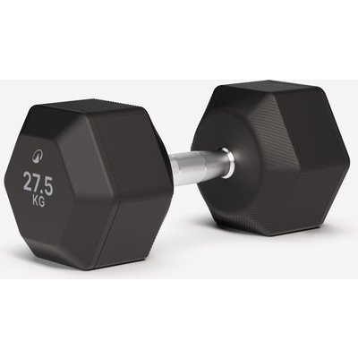 Hantel Hex Dumbbell Crosstraining Krafttraining 27,5 kg - schwarz