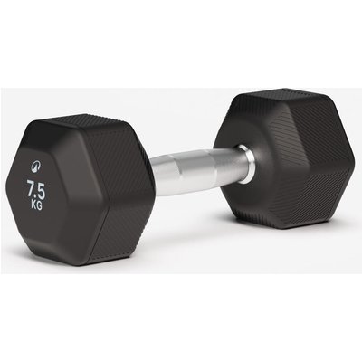 Hantel Hex Dumbbell Crosstraining Krafttraining 7,5 kg - schwarz