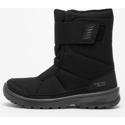 Winterstiefel Kinder Gr. 24–38 Klett warm wasserdicht Wandern - SH100 schwarz