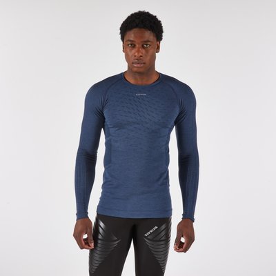 Laufshirt langarm Herren - Run 900 Merino blau