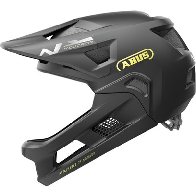 Fahrradhelm MTB Youdrop FF Kinder shiny black