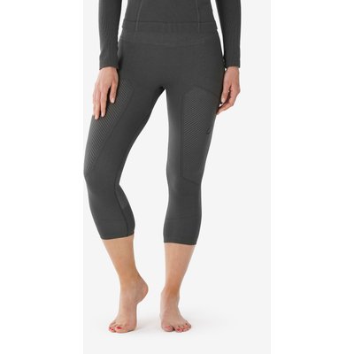 Skiunterwäsche Skiunterziehhose Damen dehnbar 3/4 - BL BOT 900 Tech grau