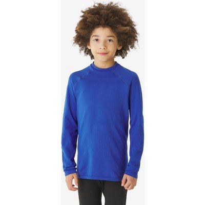 Skiunterhemd Kinder warm nahtlos - BL500 blau